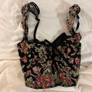 VICTORIA SECRET floral corset